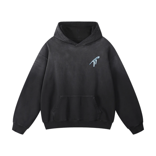 "The Coldest" Heavyweight Sunfade Oversized Hoodie
