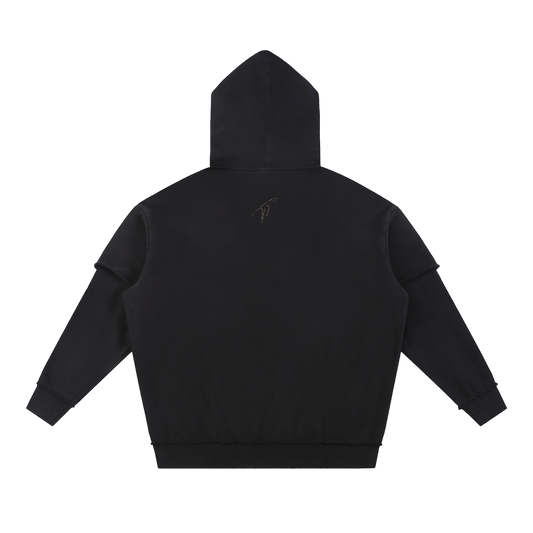 Metal Academy Black Double Layered Hoodie