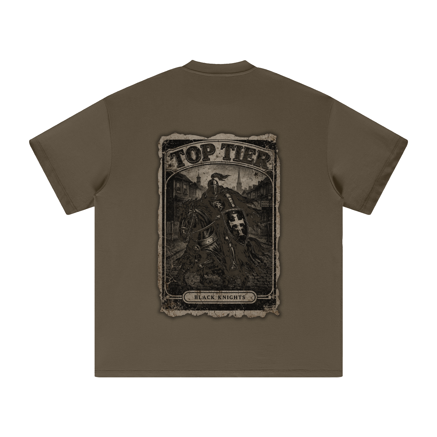 Black Knights Heavyweight Earth Tone T-Shirt