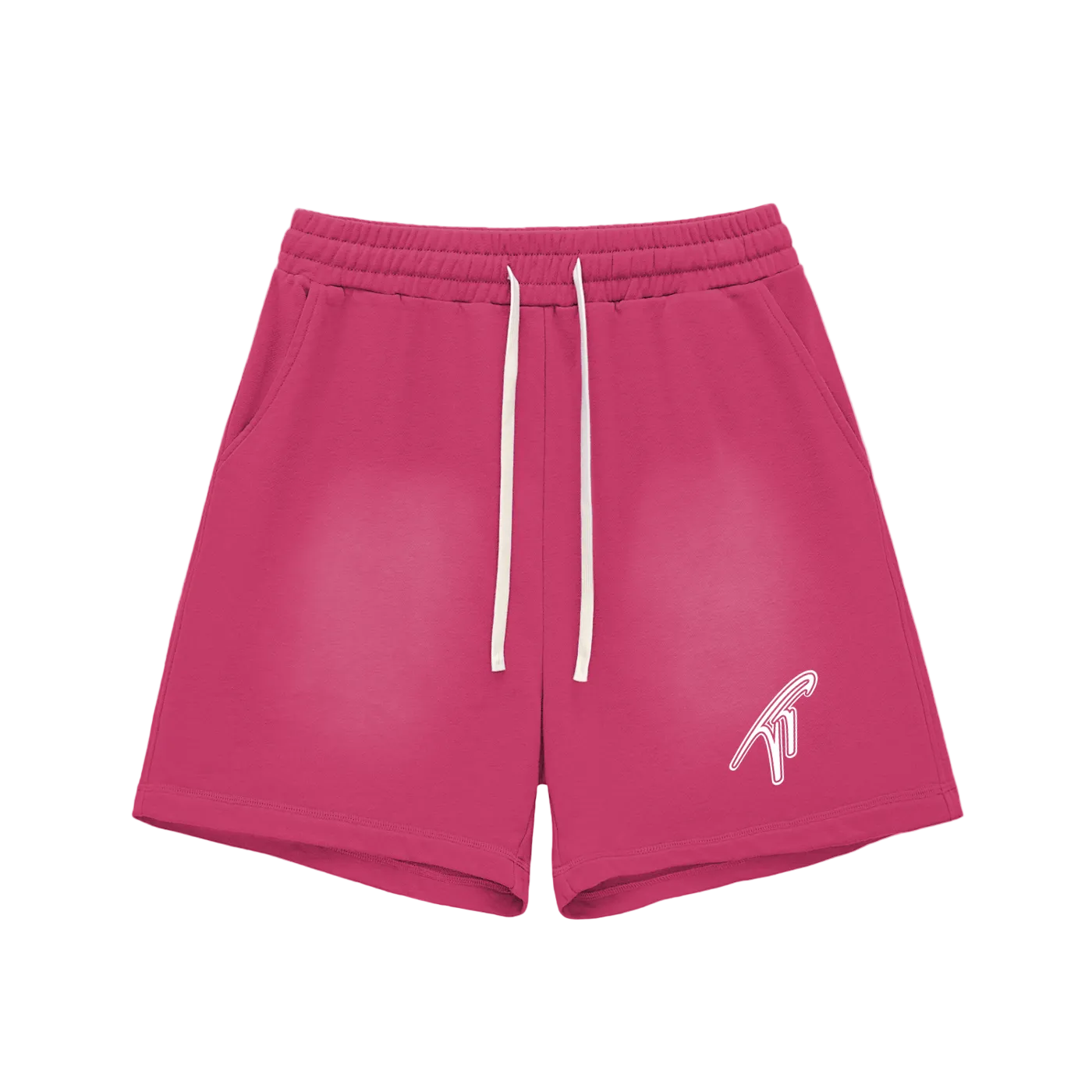 "TT" Sun Fade Cotton Shorts