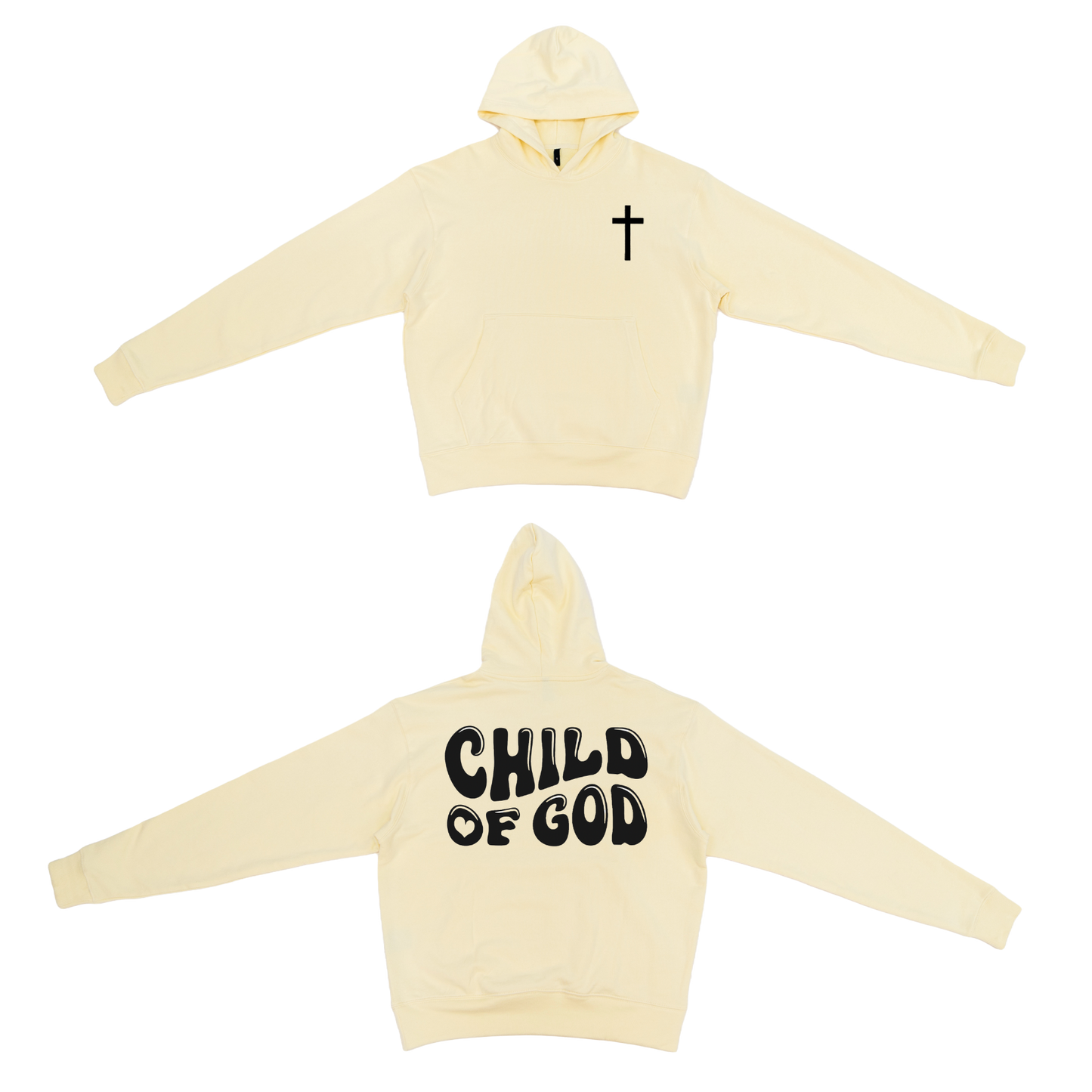 Sweat à capuche épais Enfant de Dieu (couleur)