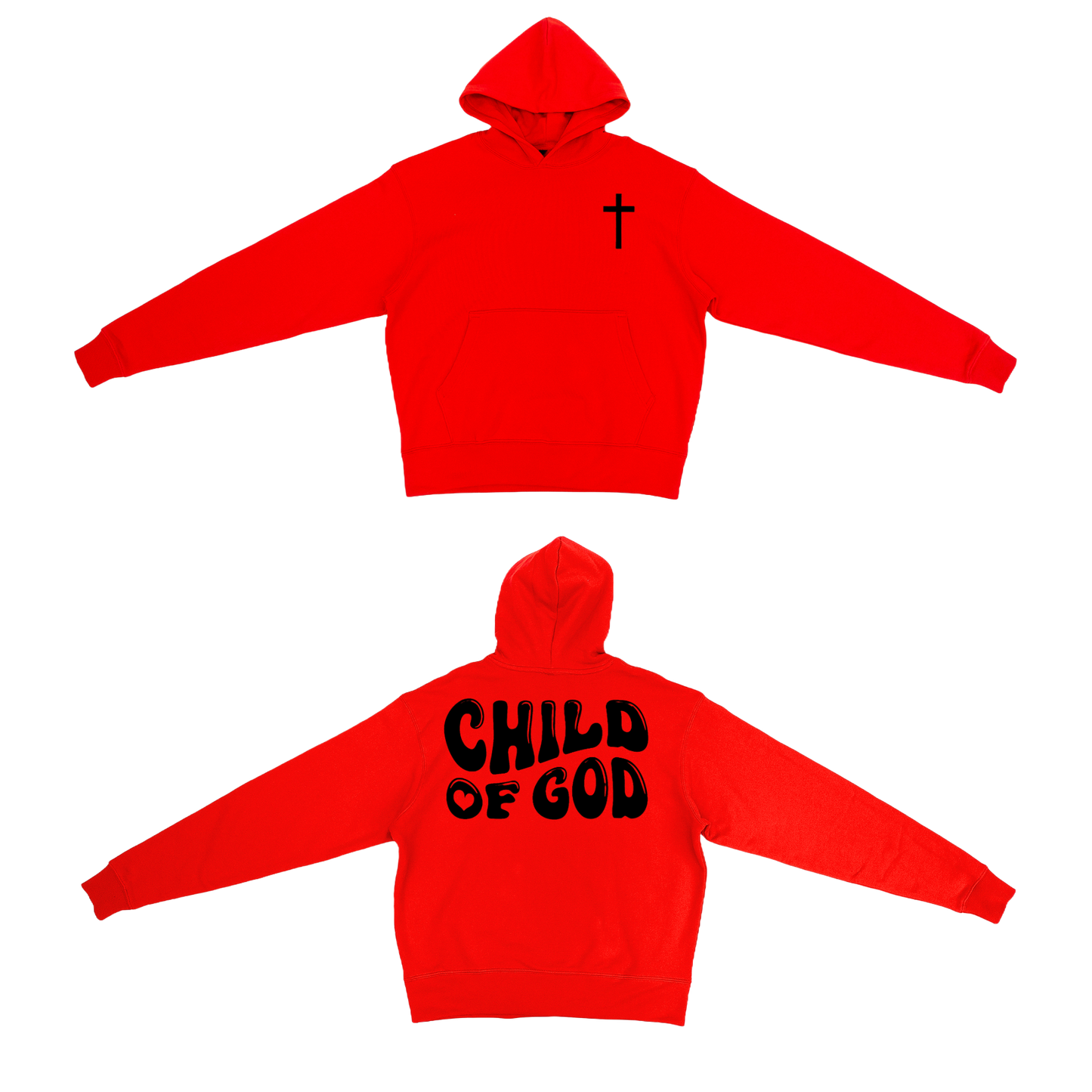 Sweat à capuche épais Enfant de Dieu (couleur)