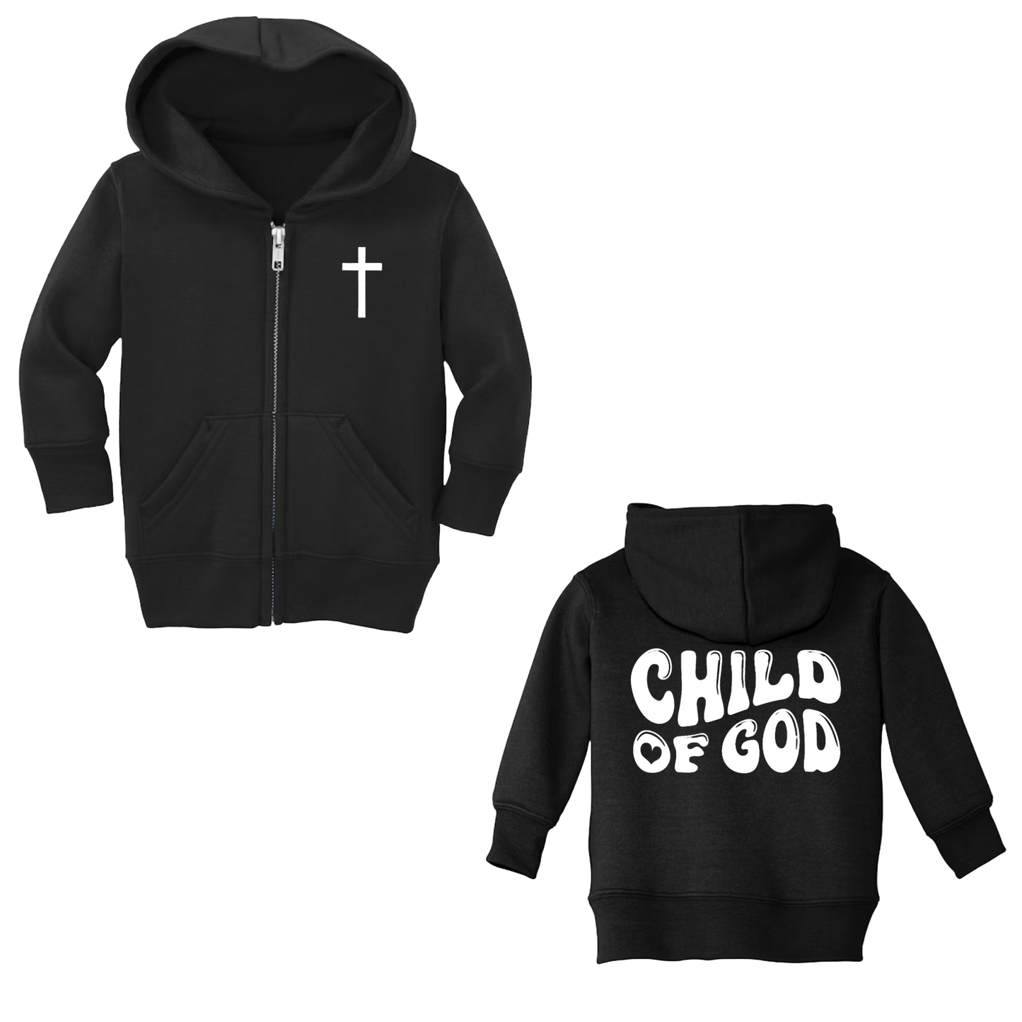 Sweat à capuche zippé Infant Child of God (noir)