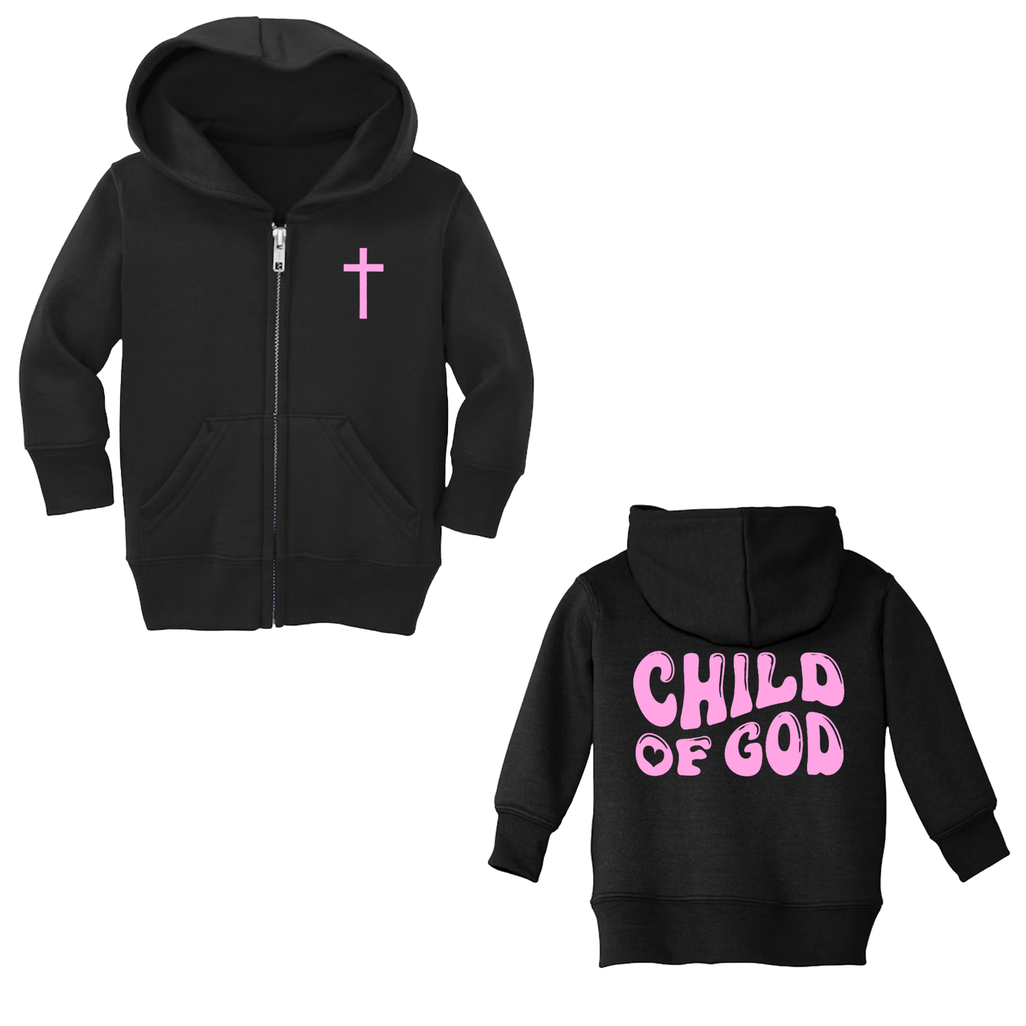 Sweat à capuche zippé Infant Child of God (noir)