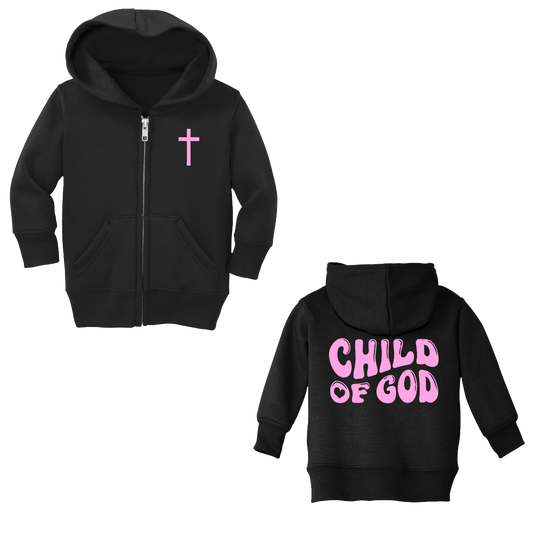 Sweat à capuche zippé Infant Child of God (noir)