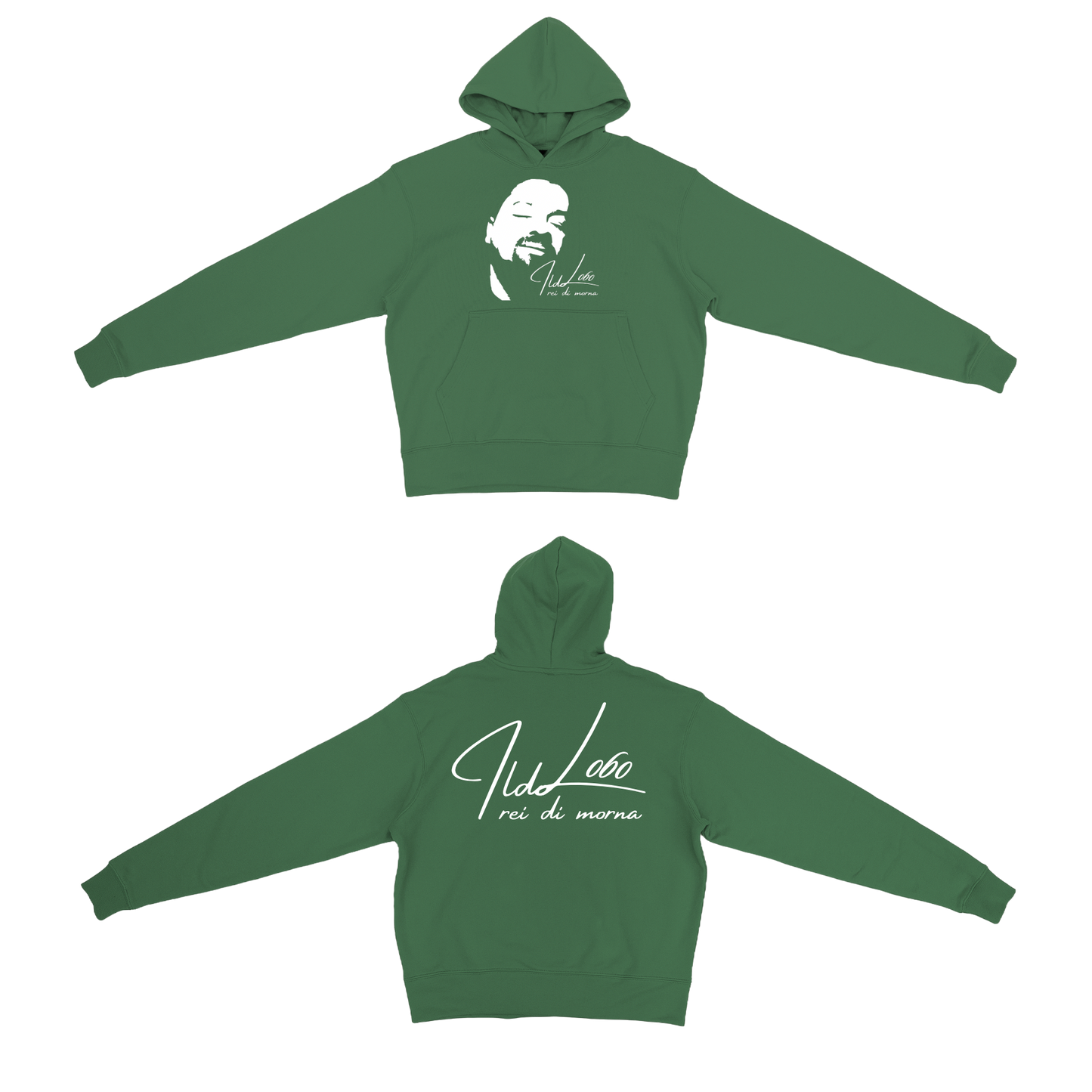 Sudadera con capucha pesada Ildo Lobo