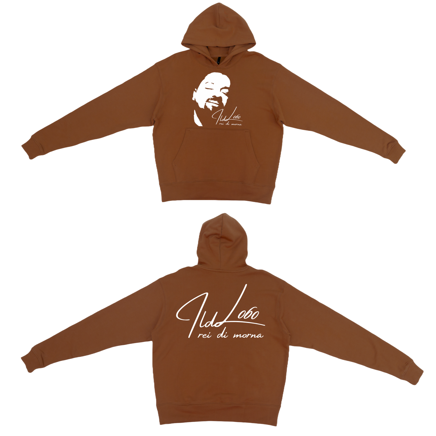 Sudadera con capucha pesada Ildo Lobo