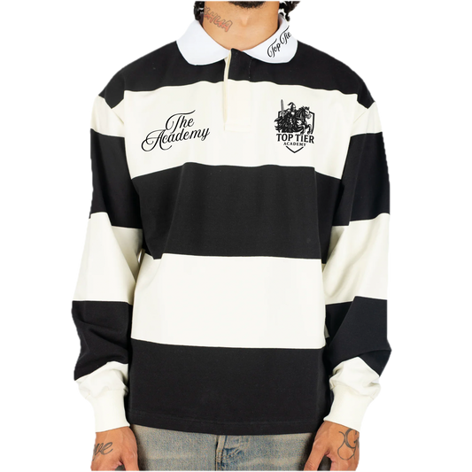 Striped Rugby Polo Long Sleeve