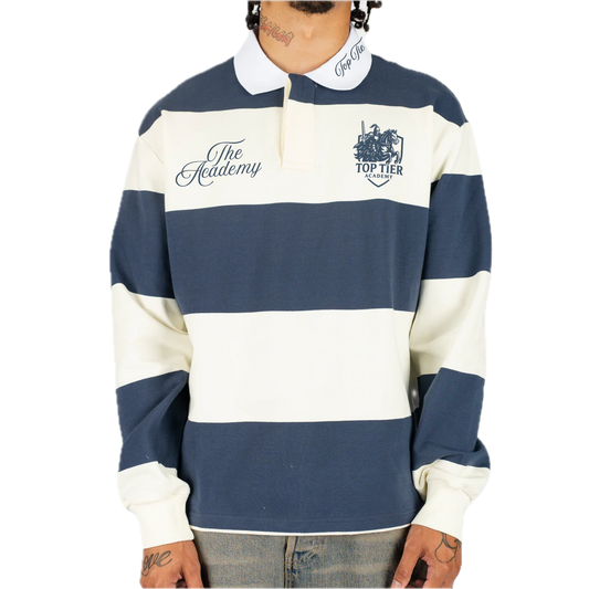 Striped Rugby Polo Long Sleeve