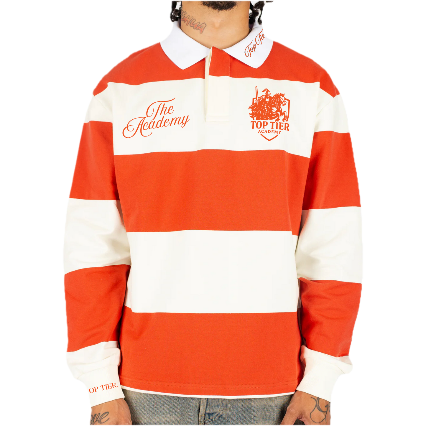 Striped Rugby Polo Long Sleeve