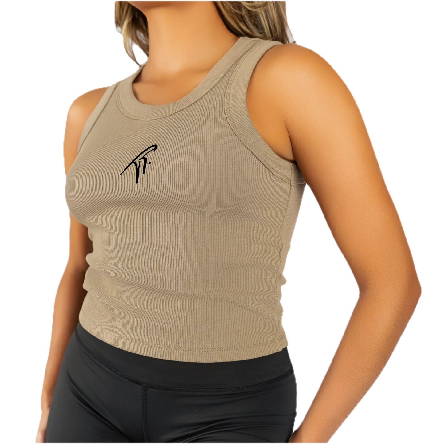 Women's "TT." Cropped Tank Top