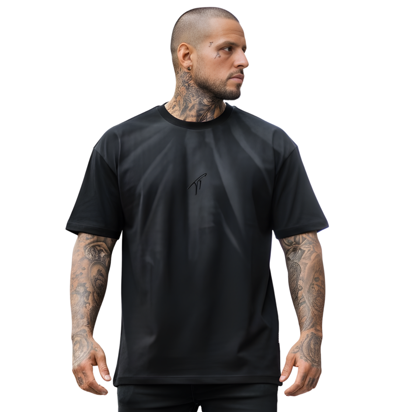 "TT" Hand-Scrunched Faded T-Shirt