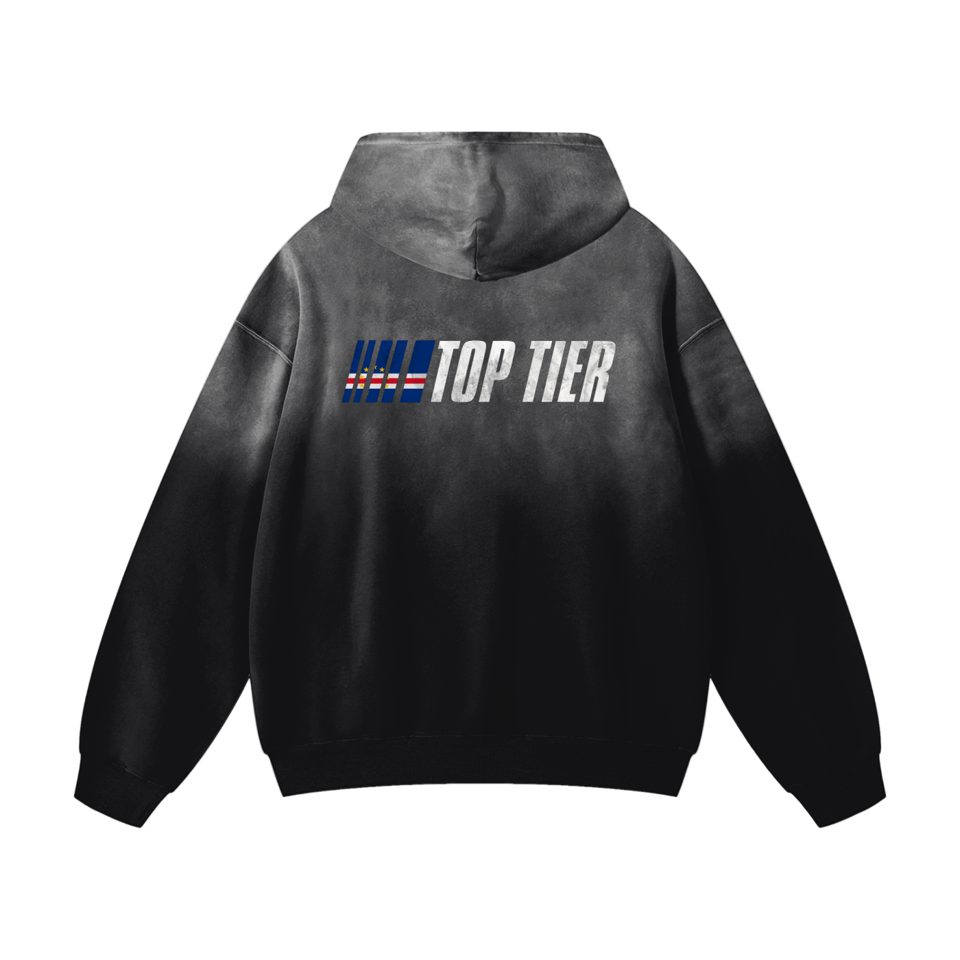 Cape Verdean Flag Sunfaded Heavyweight Hoodie