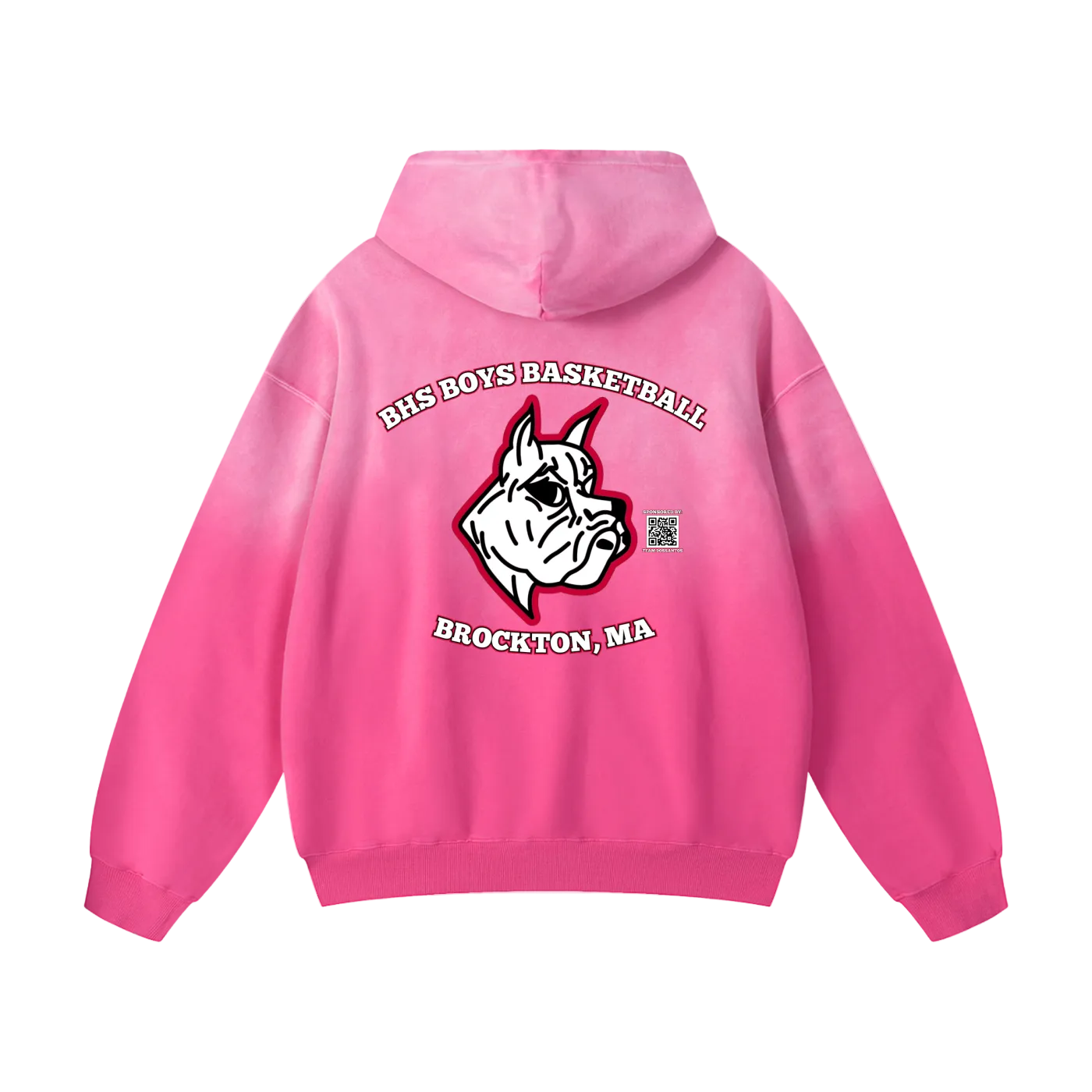 Sweat à capuche officiel Brockton High Boys Basketball Heavyweight Sunfade