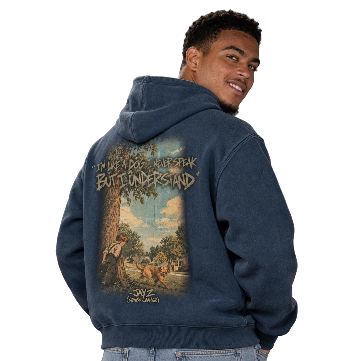 "I Never Speak But I Understand" Oversized Hoodie