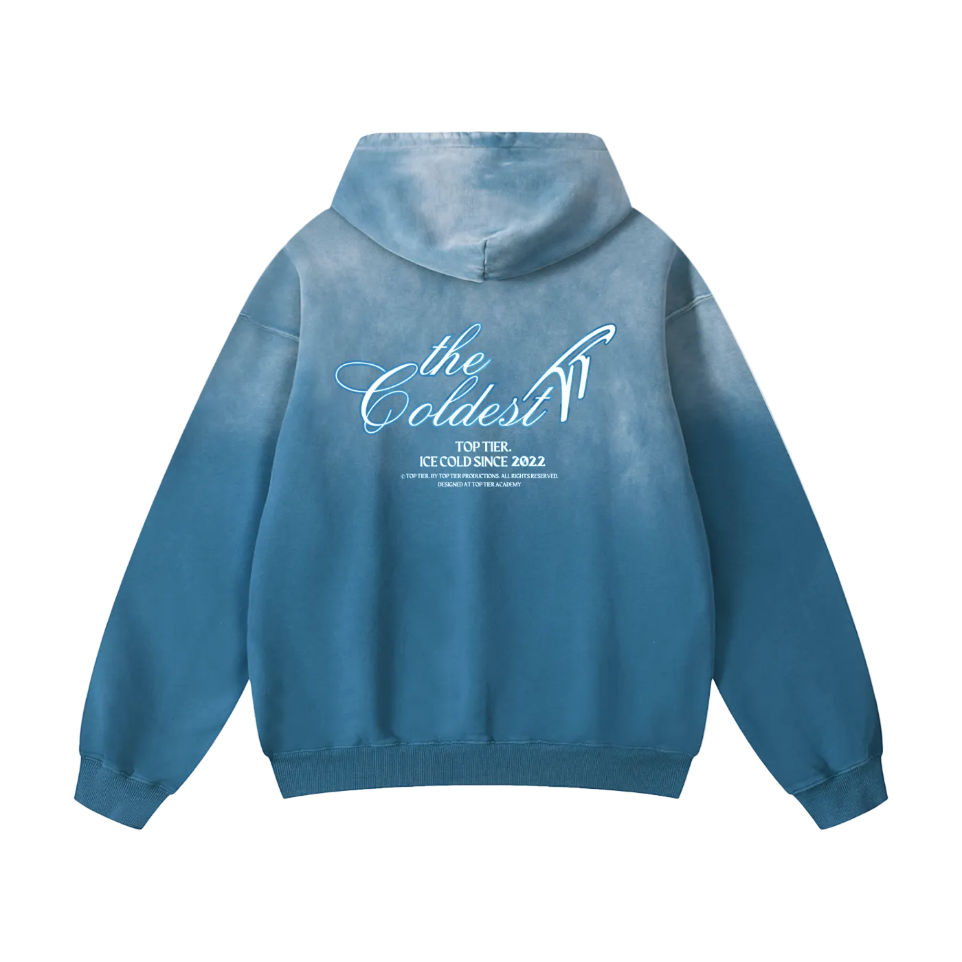 "The Coldest" Heavyweight Sunfade Oversized Hoodie