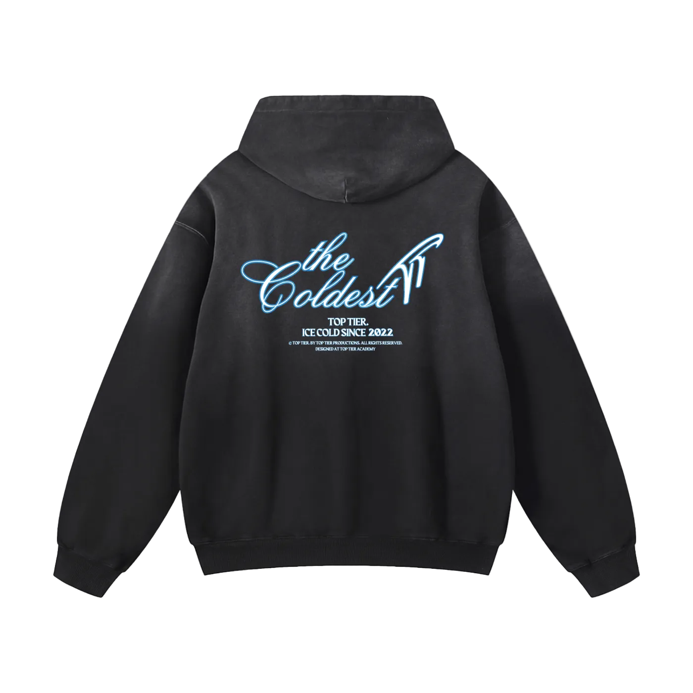 "The Coldest" Heavyweight Sunfade Oversized Hoodie
