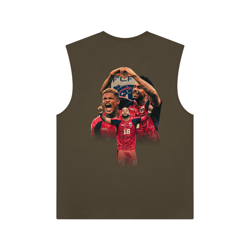 Cabo Verde Na Copa Red Athletic Tank Top