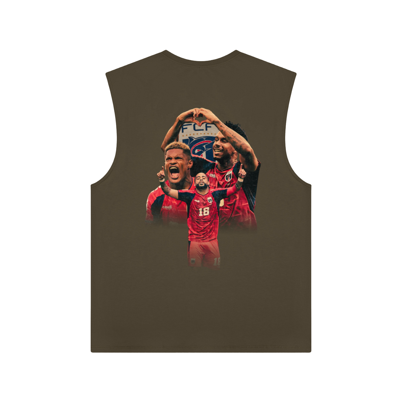 Cabo Verde Na Copa Red Athletic Tank Top