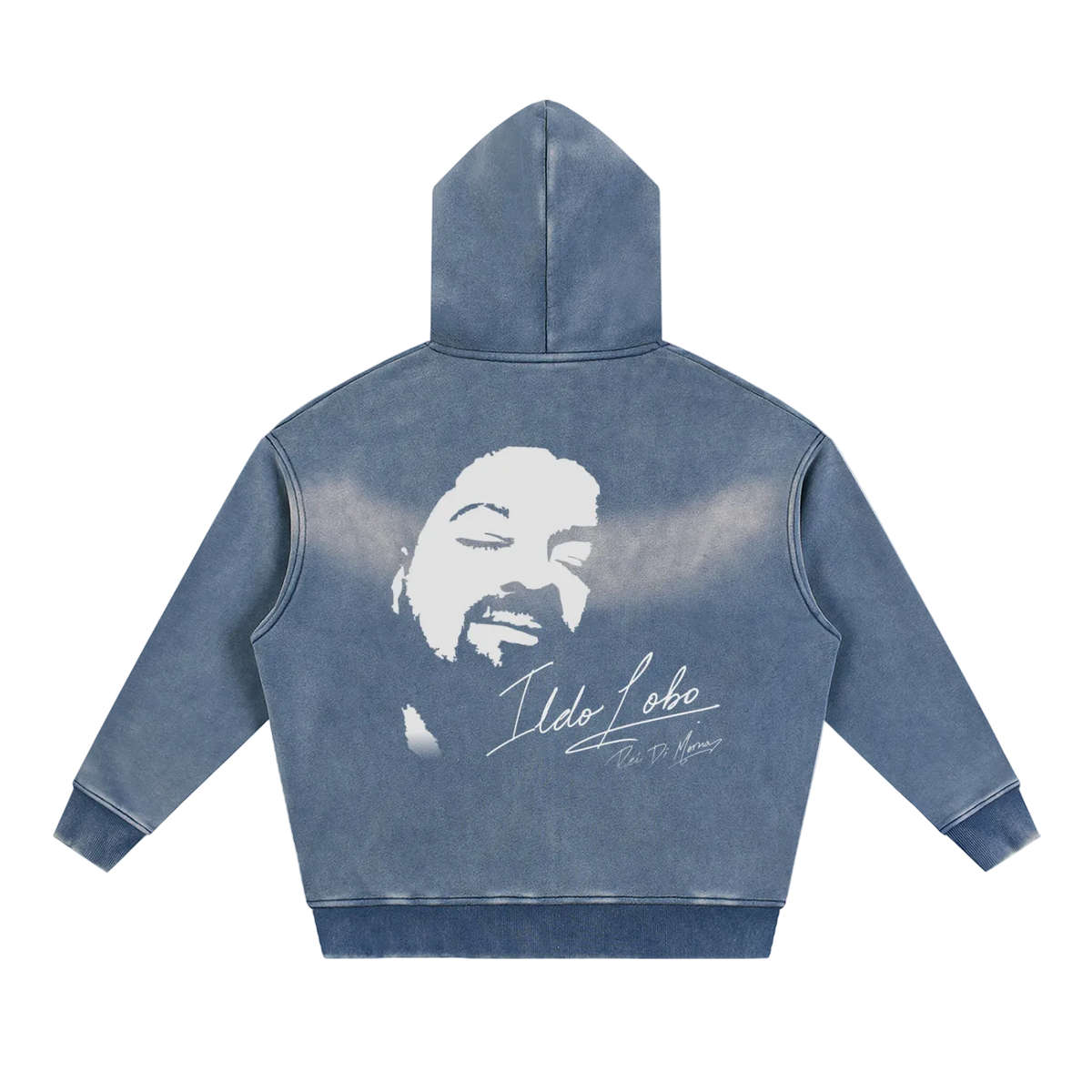 Ildo Lobo "Rei Di Morna" Sunfade Zipper Boxy Hoodie
