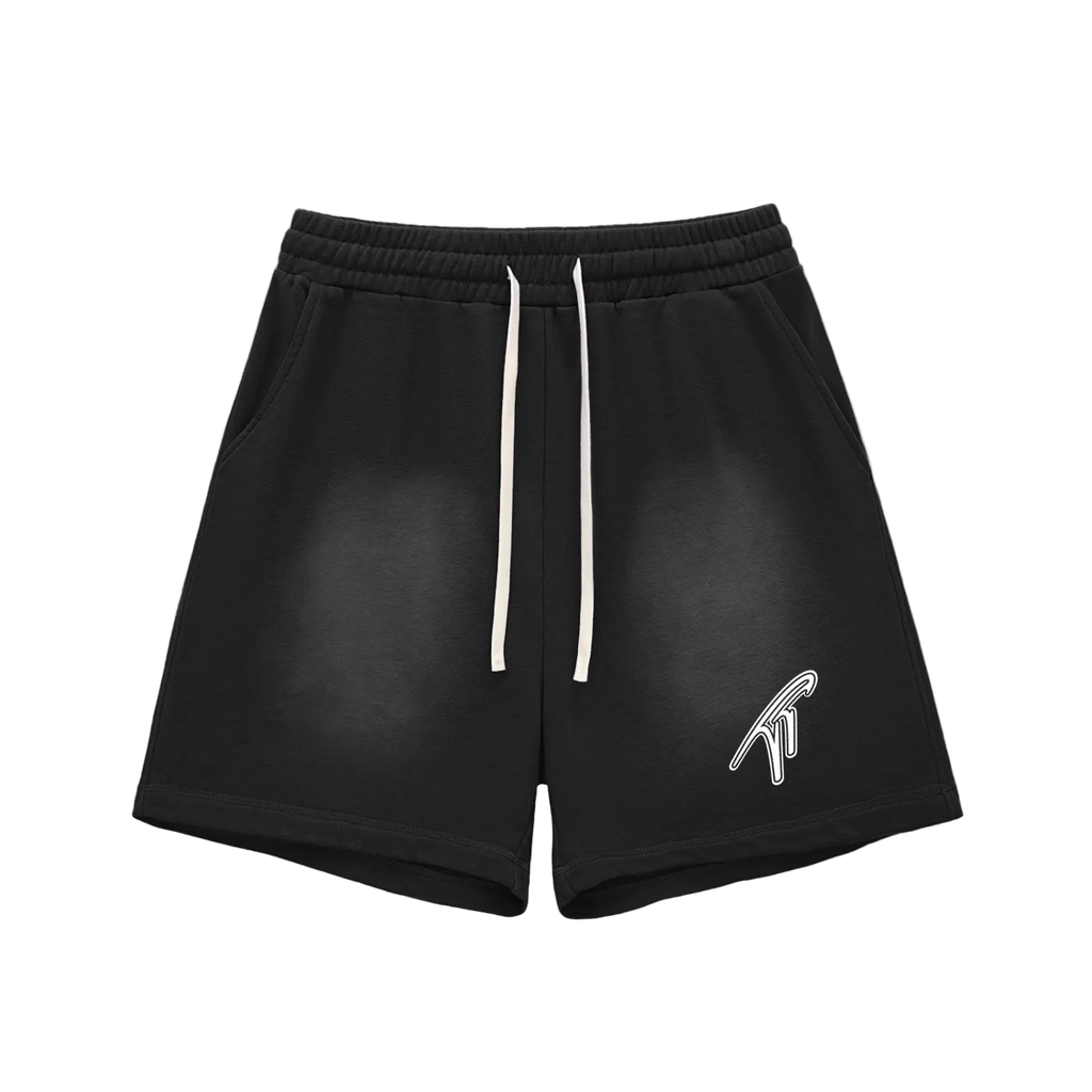 Short en coton délavé « TT »