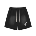 Short en coton délavé « TT »
