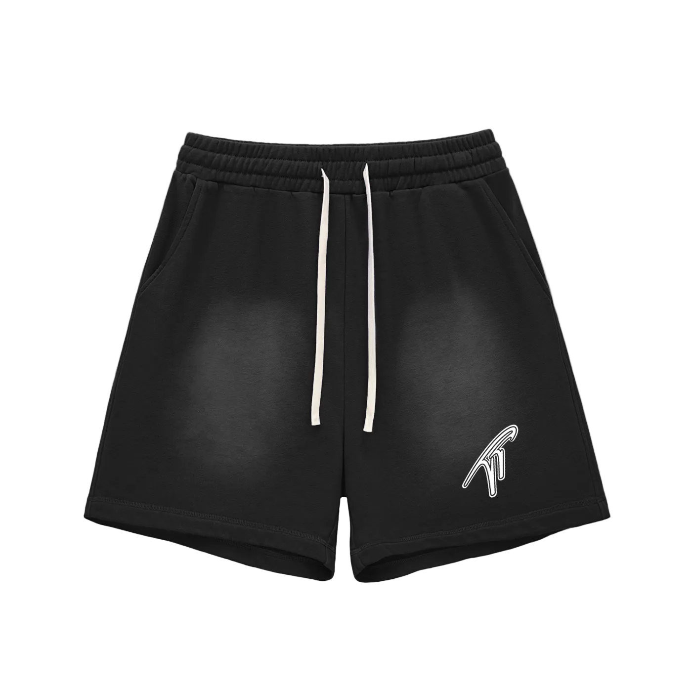 "TT" Sun Fade Cotton Shorts