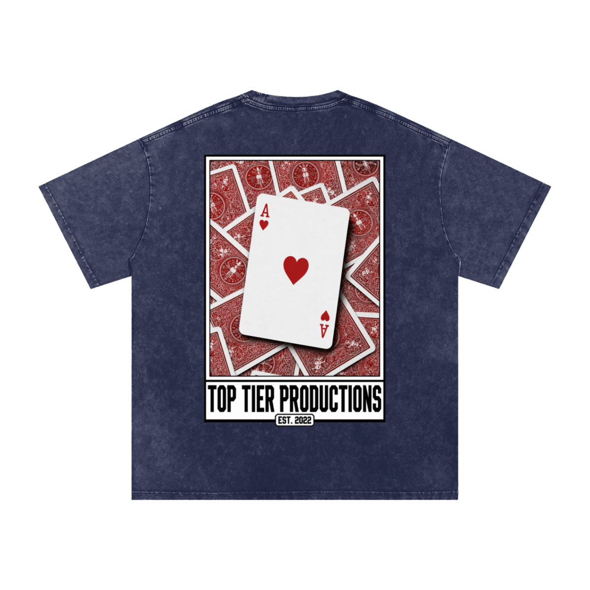 Top Tier Ace's Washed Oversized T-Shirt
