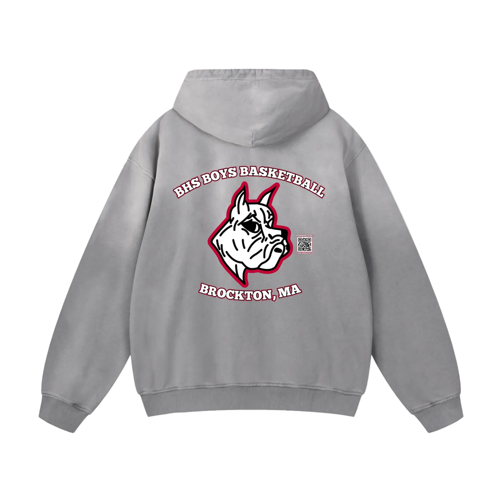 Sweat à capuche officiel Brockton High Boys Basketball Heavyweight Sunfade