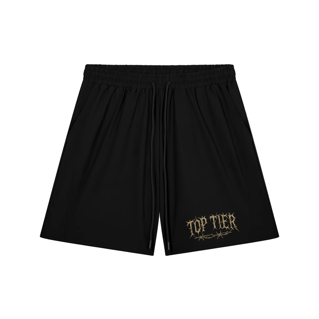 Top Tier Barbed Wire Drawstring Shorts