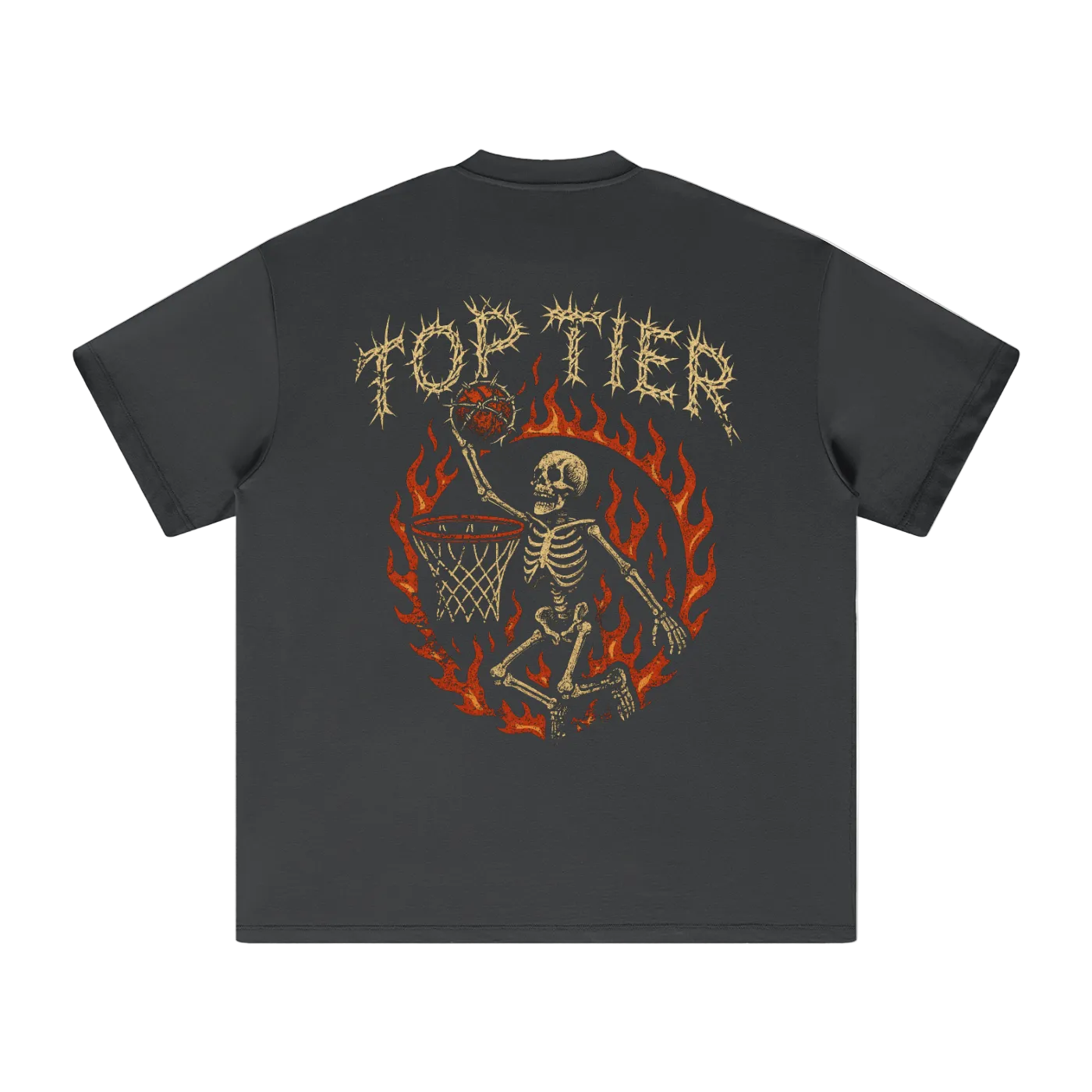 Top Tier Barbed Wire Heavyweight Earth Tone T-Shirt
