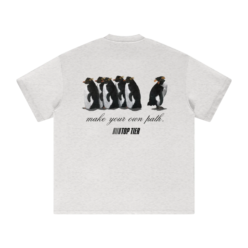"Make Your Own Path" Heavyweight Earth Tone T-Shirt (Black)