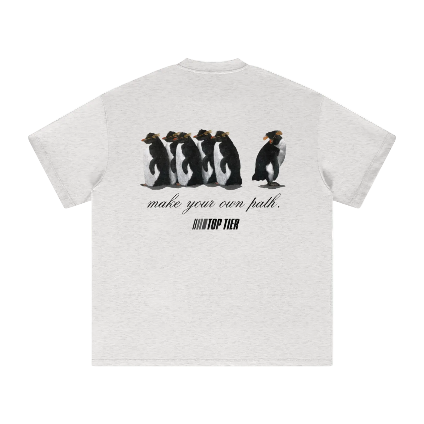 "Make Your Own Path" Heavyweight Earth Tone T-Shirt (Black)