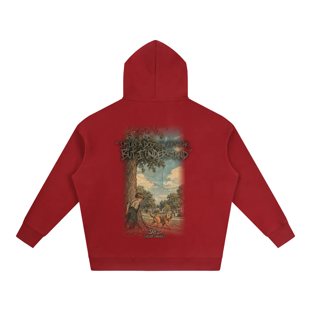 "I Never Speak But I Understand" Oversized Hoodie
