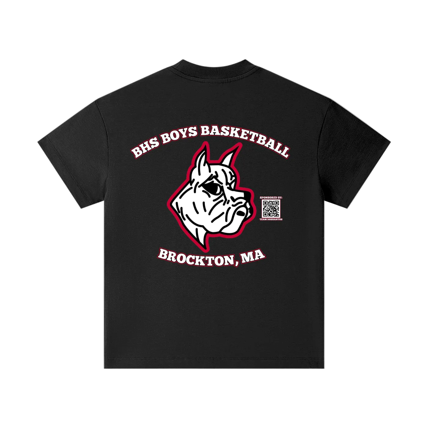T-shirt officiel de basketball pour garçons du lycée Brockton