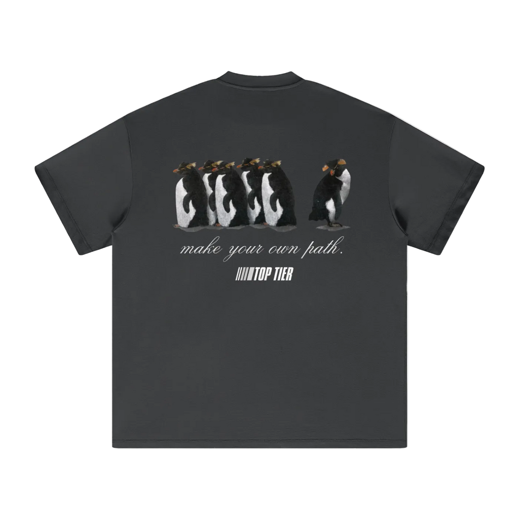 "Make Your Own Path" Heavyweight Earth Tone T-Shirt (White)