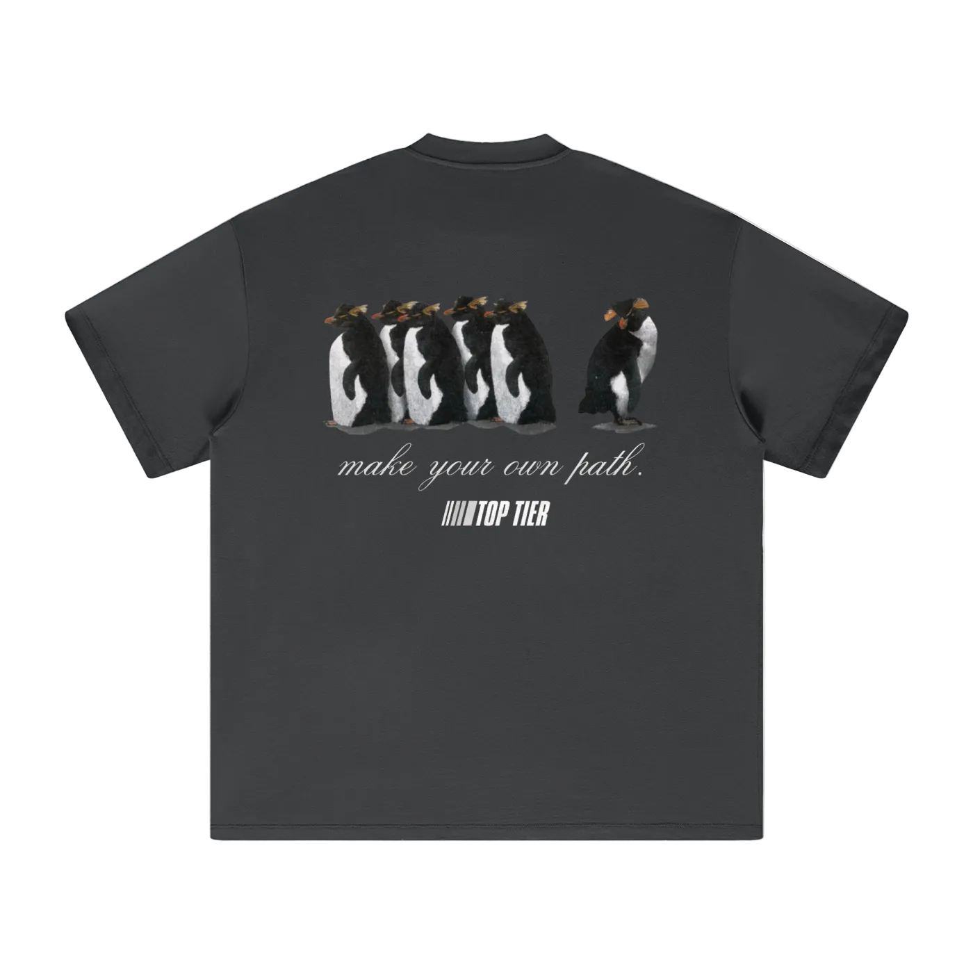 "Make Your Own Path" Heavyweight Earth Tone T-Shirt (White)