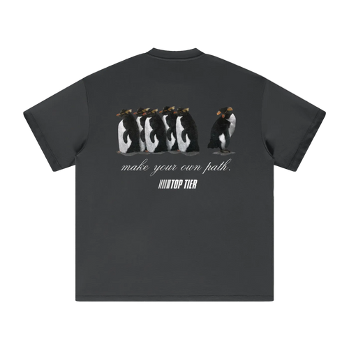 "Make Your Own Path" Heavyweight Earth Tone T-Shirt (White)