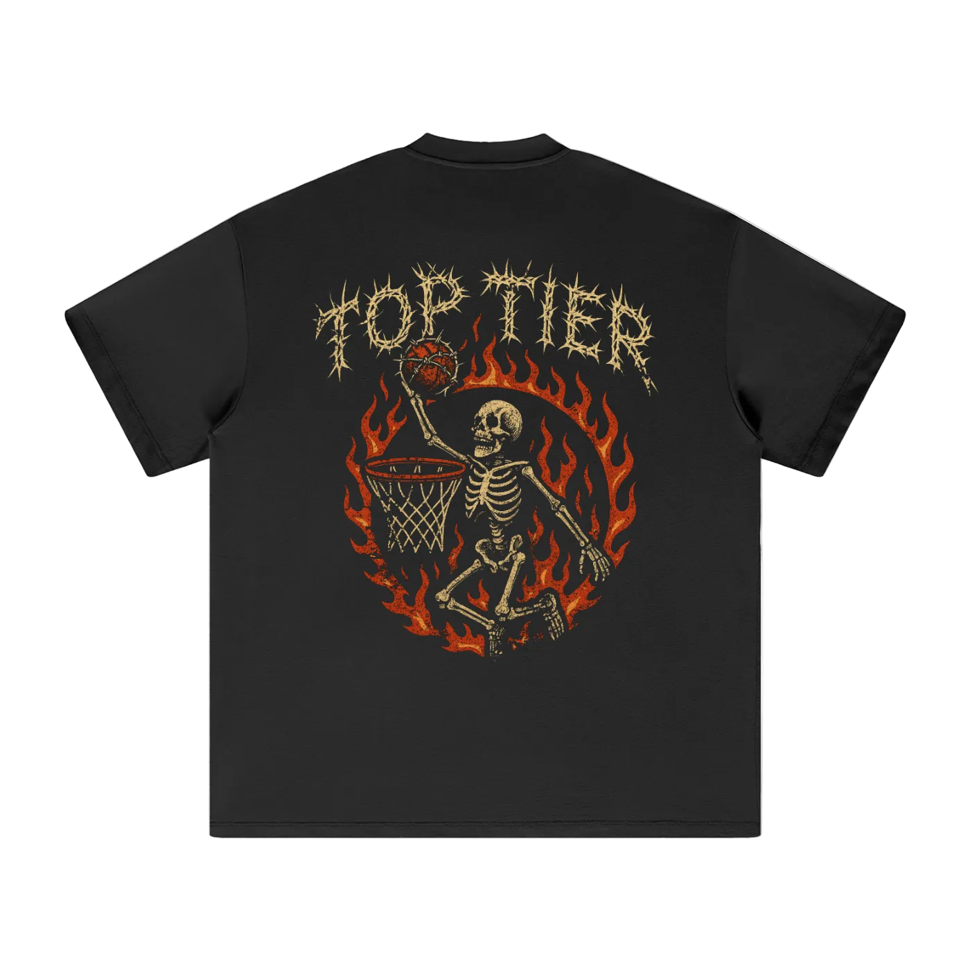 Top Tier Barbed Wire Heavyweight Earth Tone T-Shirt