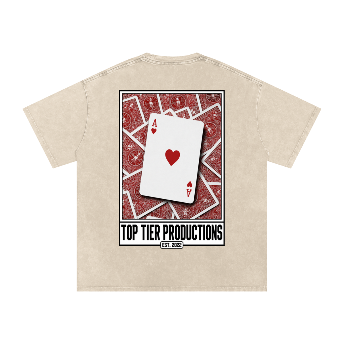 Top Tier Ace's Washed Oversized T-Shirt