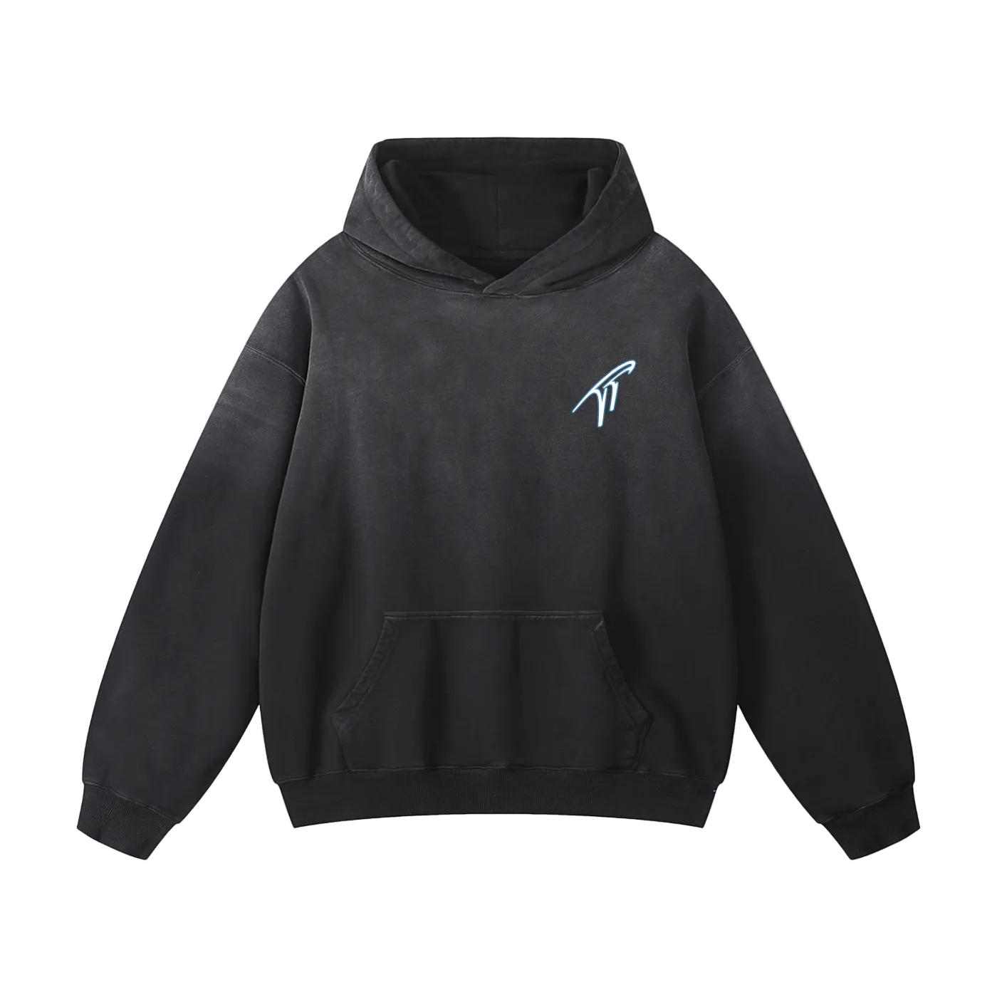 "The Coldest" Heavyweight Sunfade Oversized Hoodie