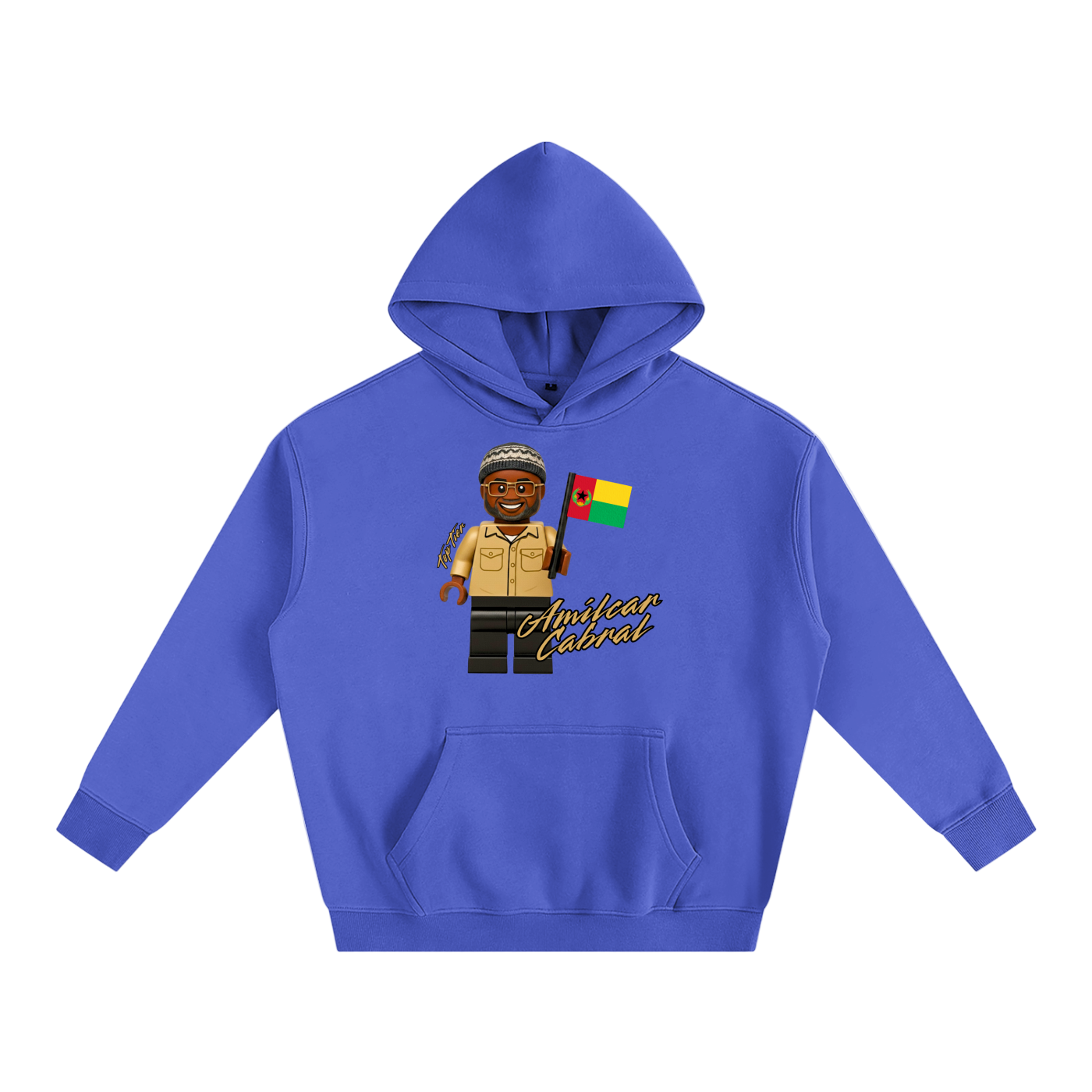 Sudadera con capucha pesada de Lego Amilcar Cabral (color)