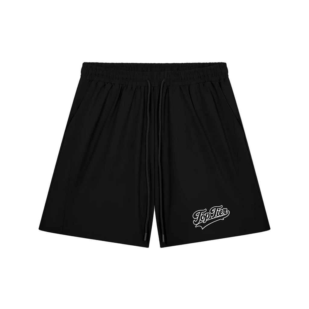 Top Tier Varsity Script Drawstring Shorts