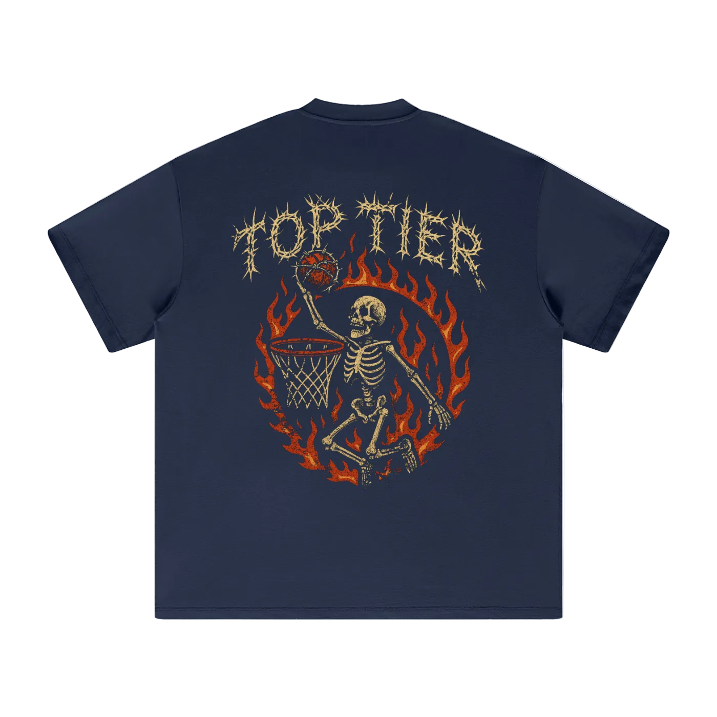 Top Tier Barbed Wire Heavyweight Earth Tone T-Shirt