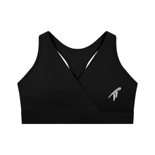 "TT" Women's Crossover V-Neck Sports Bra