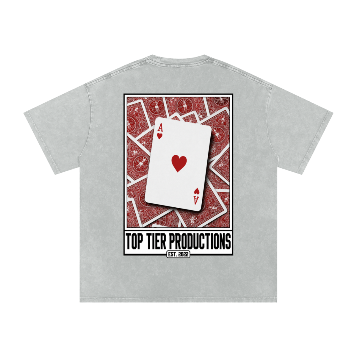 Top Tier Ace's Washed Oversized T-Shirt