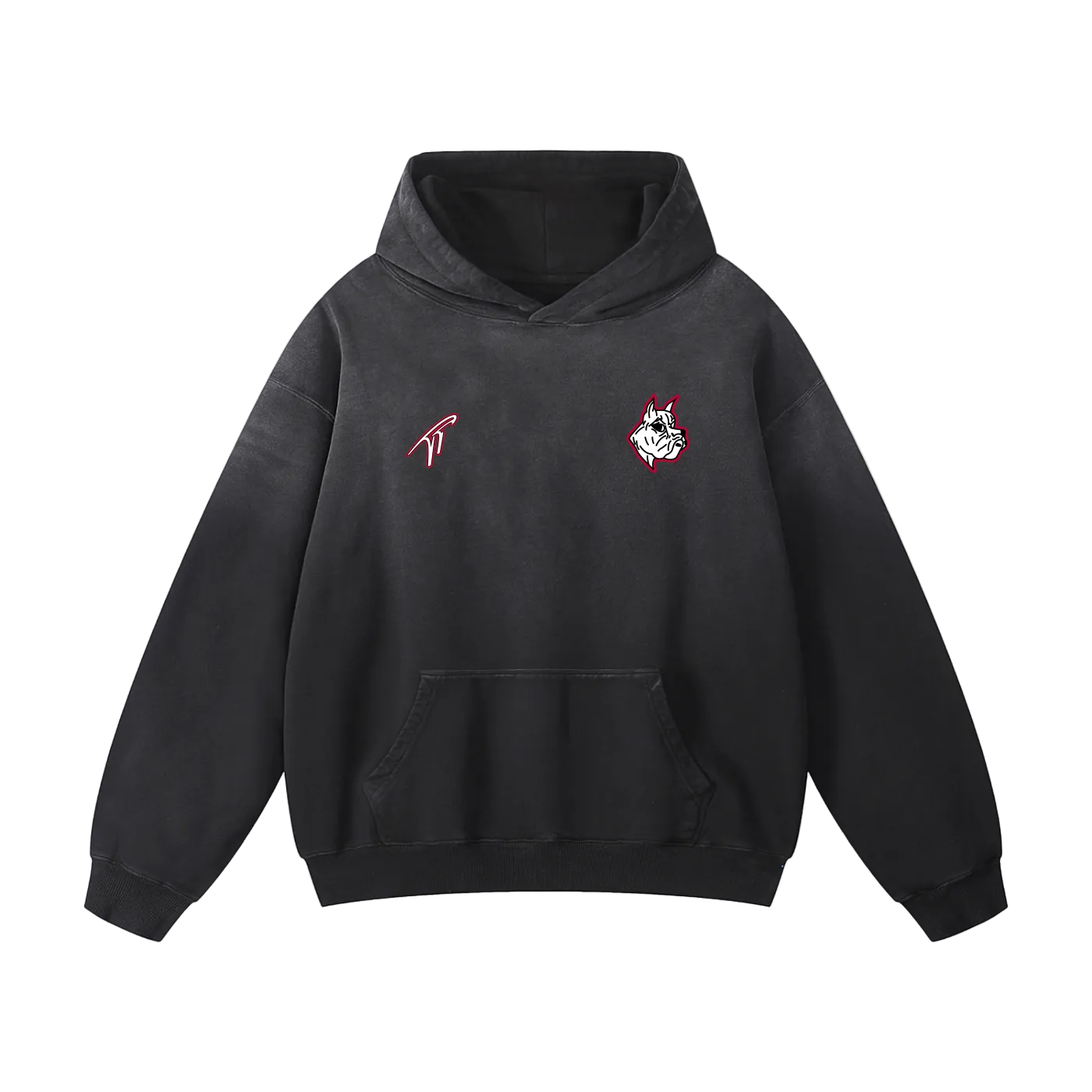 Sweat à capuche officiel Brockton High Boys Basketball Heavyweight Sunfade