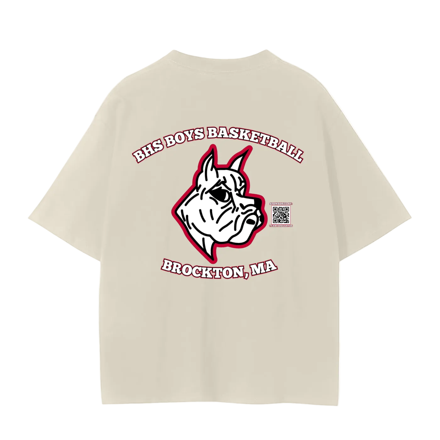 T-shirt officiel de l'équipe masculine de basketball du lycée Brockton