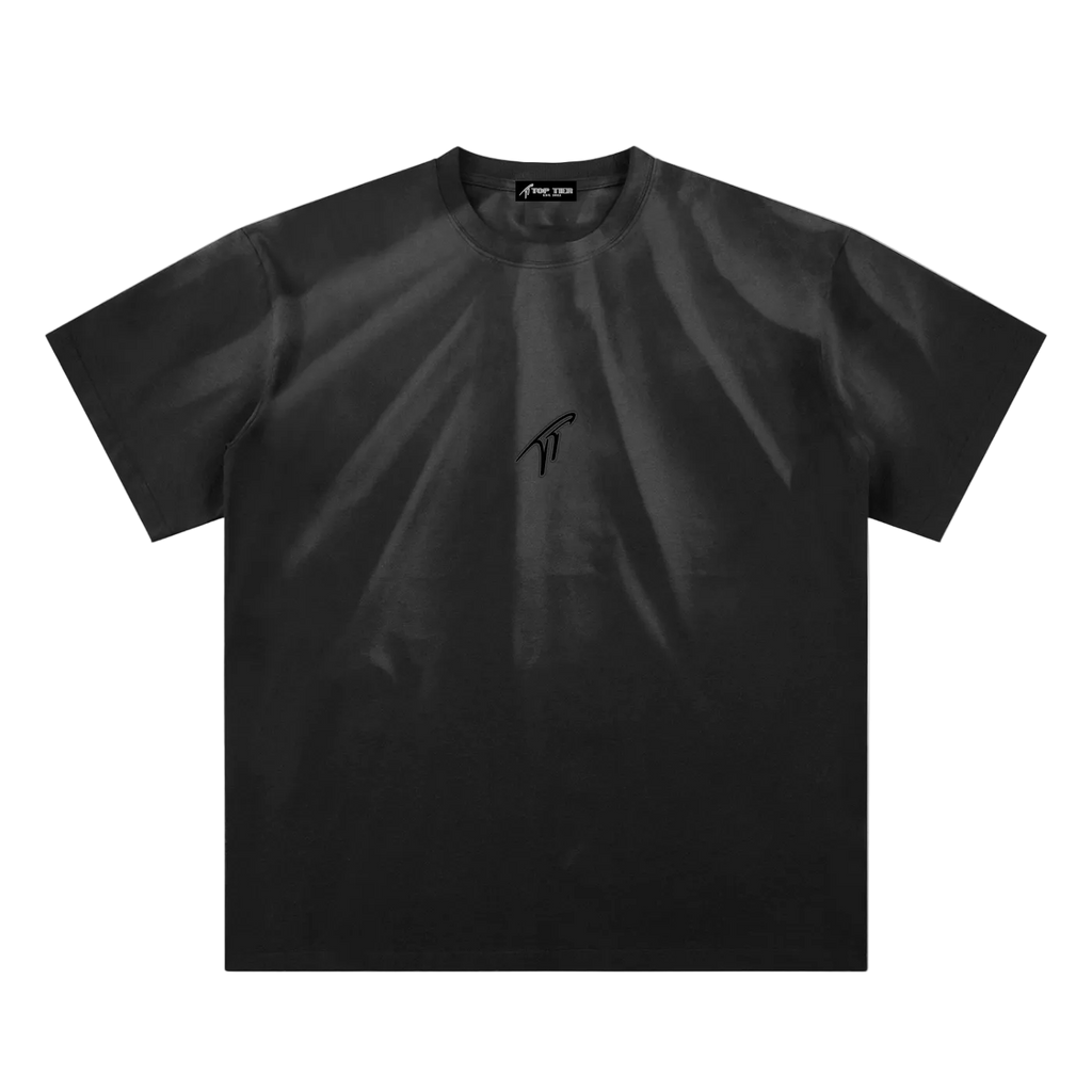 T-shirt délavé froissé « TT »