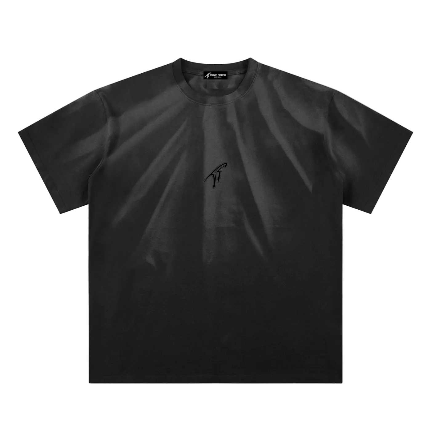 T-shirt délavé froissé « TT »